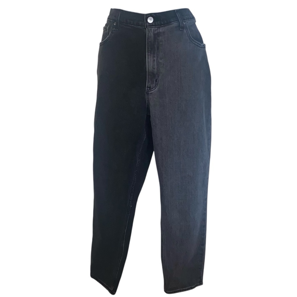 Two-Tone Black and Gray Jeans